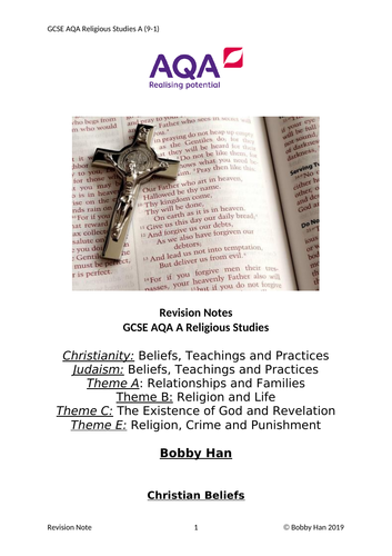 AQA GCSE Religious Studies A (9-1) Revision Booklet