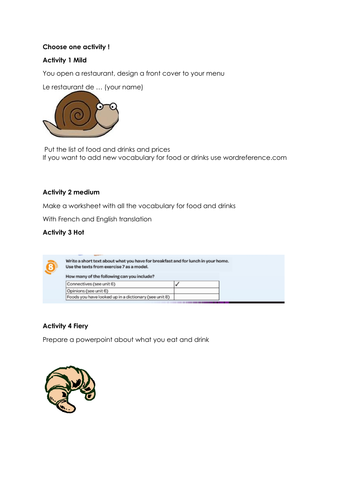 acces studio à table homework