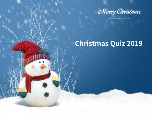 Christmas Quiz 2019