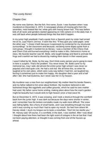 Scheme of Learning - Year 7 Creative Writing