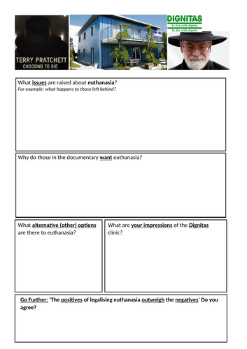 Terry Pratchett Choosing to Die Documentary Sheet (euthanasia)