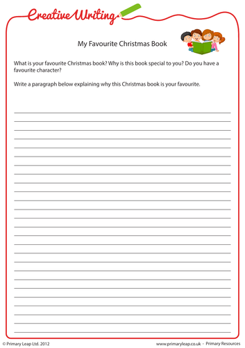 Creative Writing Exercise - My Favourite Christmas Book