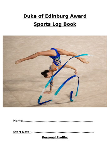 DofE Sports Log Books