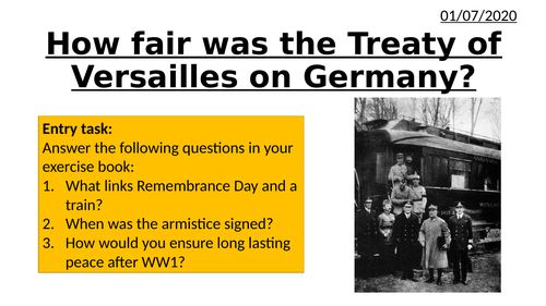 the treaty of versailles was unfair essay