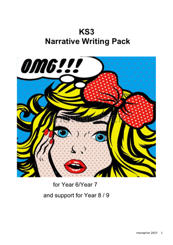 KS3 Narrative writing pack