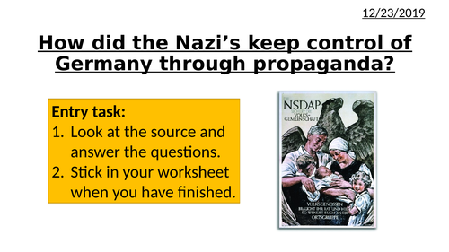 Nazi Propaganda | Teaching Resources