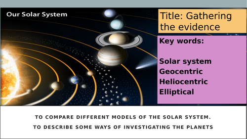 Gathering evidence lesson 1