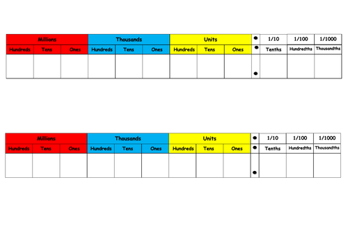 Year 6 Decimals Unit of Work