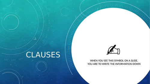Introduction to Clauses | Teaching Resources