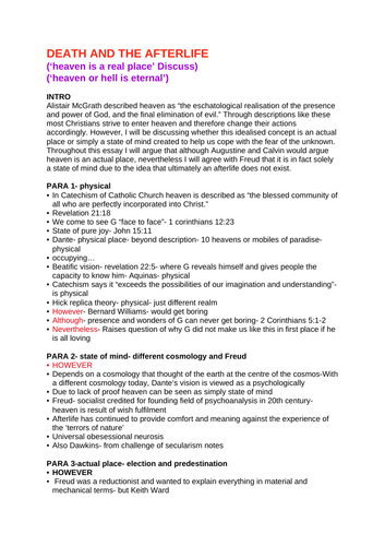 Ocr religious studies a level model answers picture