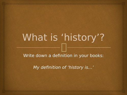 Introduction to History and Chronology