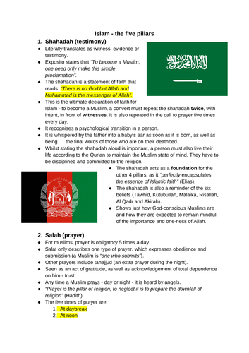 Islam - the five pillars of Islam 5 (AS/A Level religious studies)