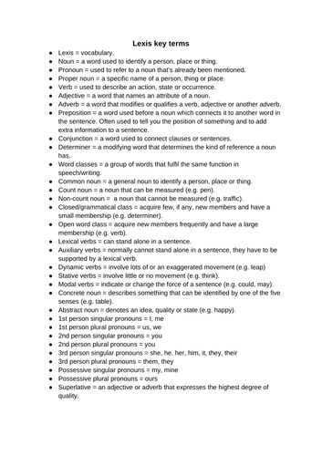 AQA English lang and lit language key terms and phrases