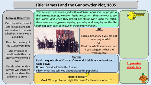 James I and the Gunpowder Plot 1605