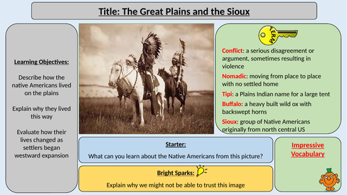 The Great Plains and the Sioux - OCR J411 The Making of America 1789-1900