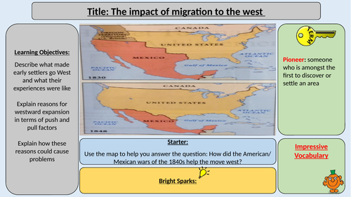 Impact of Migration to the American West - OCR J411 The Making of America