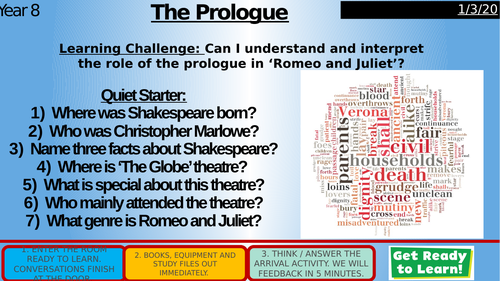 Romeo and Juliet Prologue Analysis