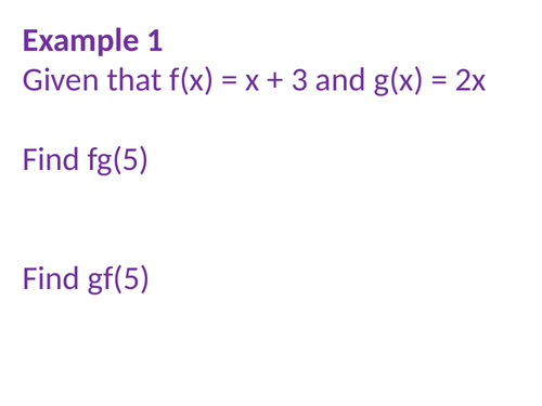 Composite functions