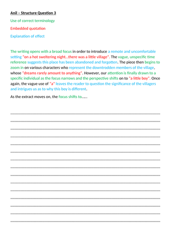 AQA: Year 9 Intro to English Language Paper 1 + Workbook