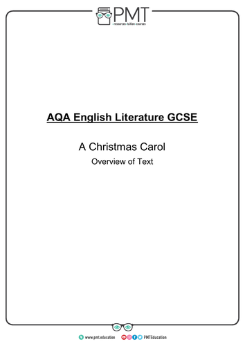 A Christmas Carol Revision Pack - AQA