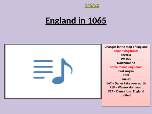 GCSE Norman Conquest 1- England in 1065