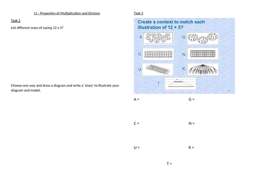 Properties of Multiplication and Division - Y7 Maths Mastery