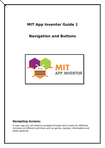 MIT App Inventor - How to make a navigation bar for your app