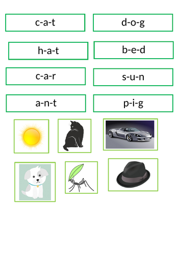 Blending with pictures_emergent reading