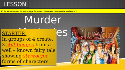 Year 8 Drama Murder Mystery