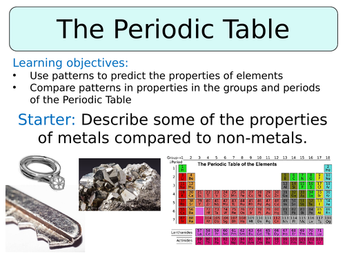 KS3 ~ Year 8 ~ The Periodic Table