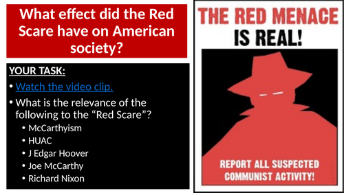 How did the Red Scare affect people?
