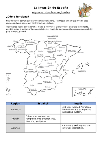 Algunas costumbres regionales