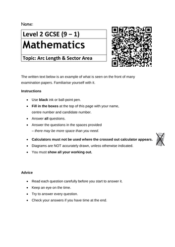 GCSE Mathematics revision booklets