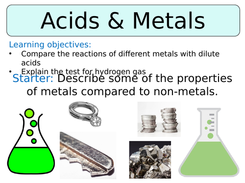 KS3 ~ Year 8 ~ Metal & Acid Reactions