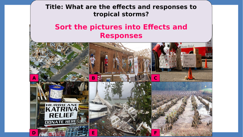 Effects and reponses to tropical storms