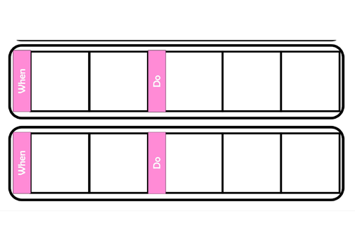 Kodu Games Lab - Programming on Paper (Template,  When/Do actions)