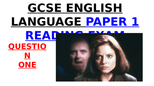 THE SILENCE OF THE LAMBS - Paper 1 Q1 Revision PowerPoint: GCSE English Language