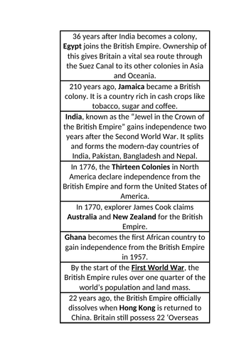 KS3 History: Introduction to the British Empire