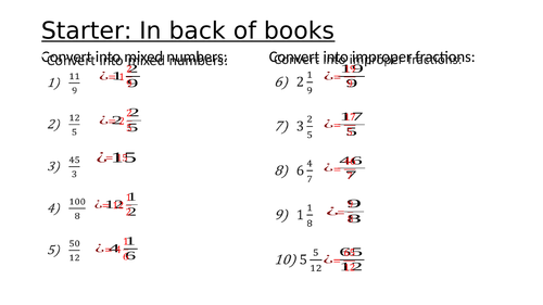 Adding and subtracting fractions with mixed numbers