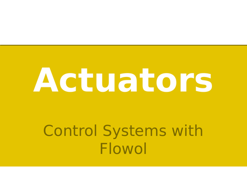 Flowol Actuators 17 Slides