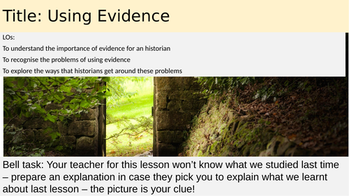 Different types of evidence