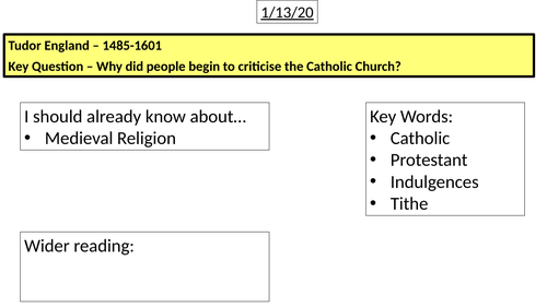 Why did people criticise the Catholic Church?