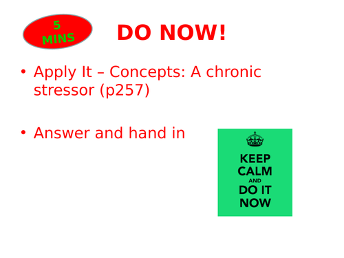 Stress - Lesson 3 Sources of stress: Life changes