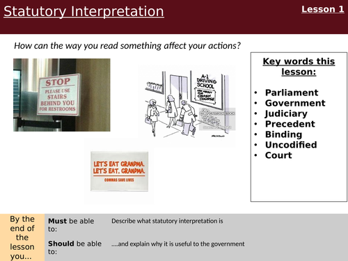 Statutory Interpretation