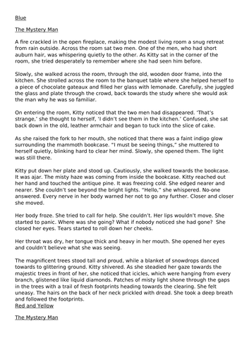 Fantasy story comprehension/reading vipers questions