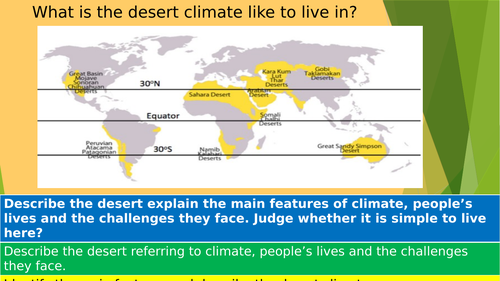 Comparing climates - Desert and Rainforests