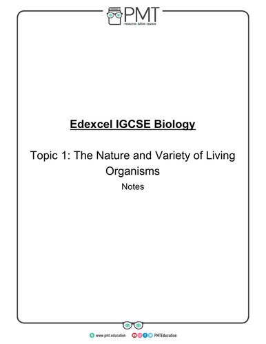 Edexcel IGCSE Biology Notes