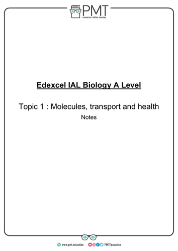Edexcel IAL Biology Notes