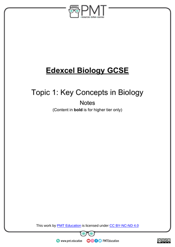 Edexcel GCSE Biology Notes