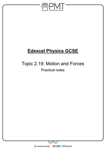 Edexcel GCSE Physics Practical Notes